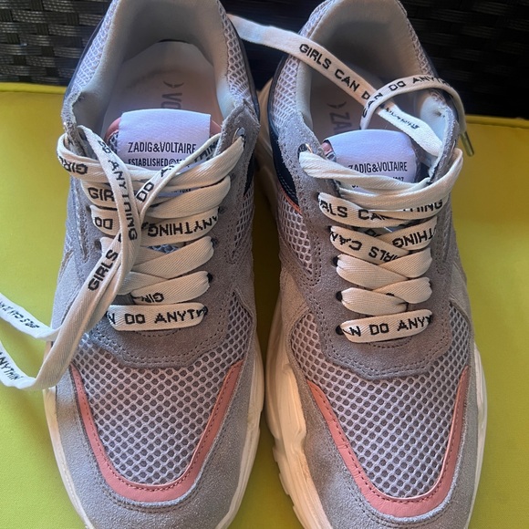 Zadig& Voltaire Future Mesh Suede Sneaker Size US9 - Picture 5 of 5